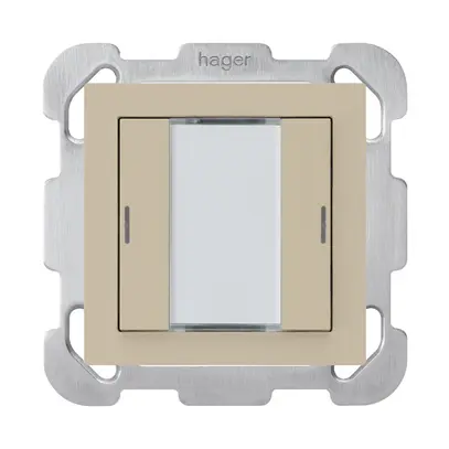 UP-Taster kallysto B KNX 2× RGB LED s/e-link beige 