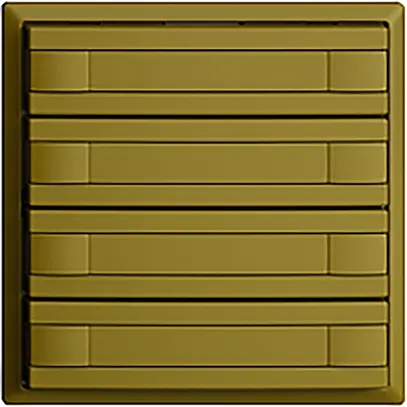 Poussoir ENC KNX 8× EDIZIOdue olive RGB sans LED avec insert papier 