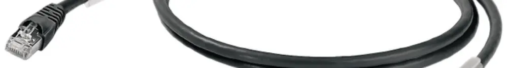 Câble patch Weidmüller CabinetLine cat.6 LSZH RJ45/RJ45 2m noir 