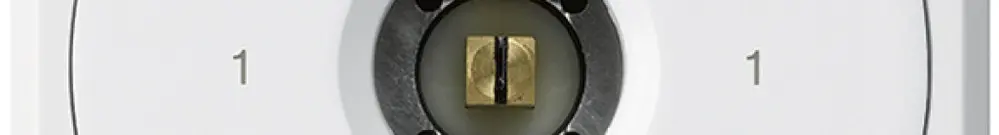 Interruttore a chiave quadrata INC robusto senza coperchio 0/1P bianco 