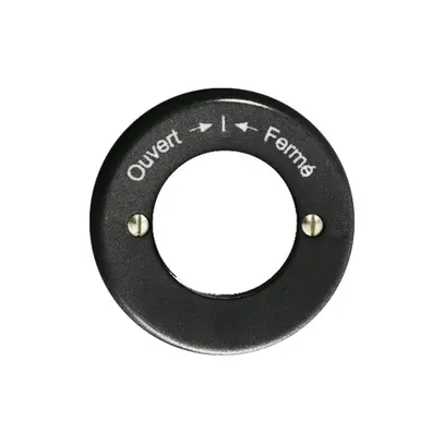 Kit front. Ouvert-I-Fermé per contatto rot.imp.a chiave nero 