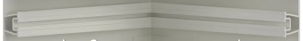 Inneneck tehalit BR 85×130mm, Oberteil 80mm, verkehrsweiss 