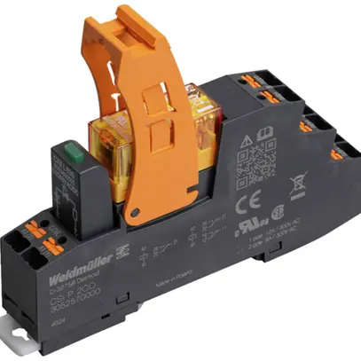Relè WM CRIKIT P L 1CO 16A AgNi 19.2…28.8VAC LED raccordo a innesto RT II 