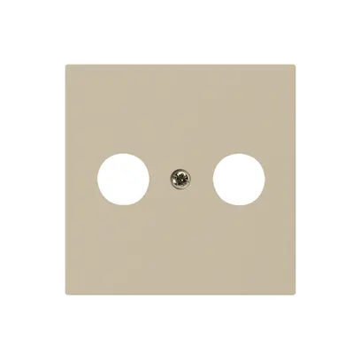 Plaque frontale kallysto beige pour R/TV 60×60mm 