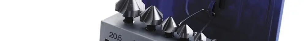 Gioco di punte per svasare HSS 6 pzz. 