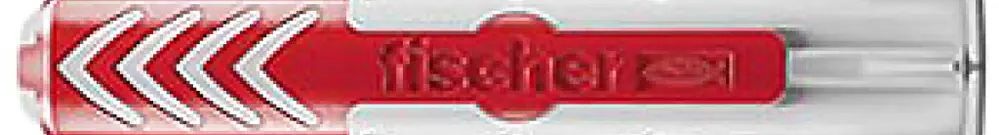 Tampon universel Fischer DUOPOWER 6×30mm nylon gris/rouge 