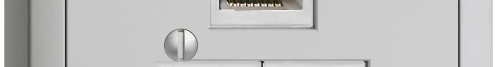 Scatola AP 3×RJ45/s 4P sep. EDIZIOdue R&M swissline grigio chiaro 