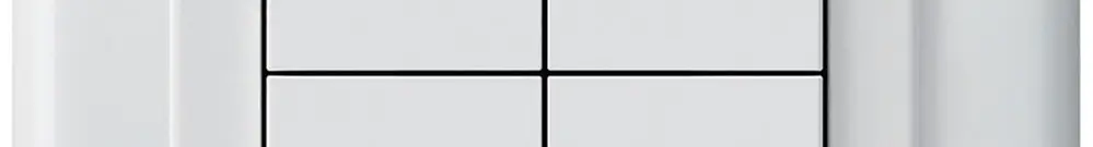 Pulsante per tapparelle KNX INC Hager BA basico C quadruplo 86×86mm bianco 