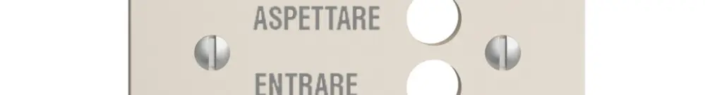 Placca frontale EDIZIOdue crema, italiano 