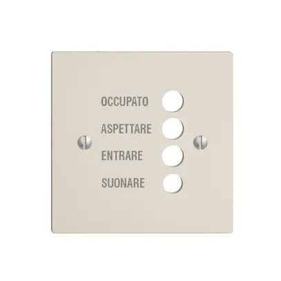 Placca frontale EDIZIOdue crema, italiano 
