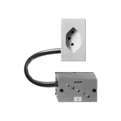 Presa INS T13 L1 bianco per cavo piatto Technofil, 1 scatola 
