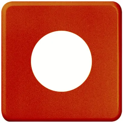 Plaque de recouvrement FH I 43mm orange 