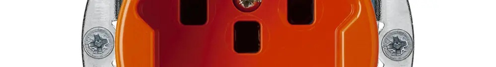 Insert pour prise basico T25 orange bornes à vis 