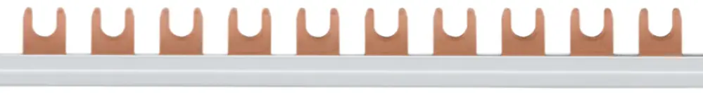 Kammschiene Hager KD 1P 1L Gabel 16mm² 80A 210×12mm weiss 