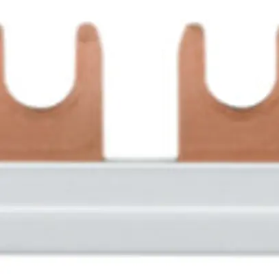 Kammschiene Hager KD 1P 1L Gabel 16mm² 80A 210×12mm weiss 