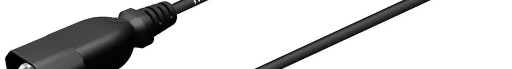 Câble d'appareil fiche C14 prise C13 3×1mm² 250VAC/10A noir 3m 