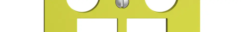 Kit de recouvrement Edue F, p.prise multimédia EASYNET, p.2×RJ45 S-One, lemon 