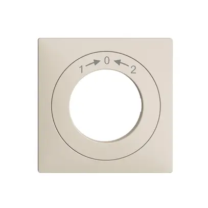 Kit frontal EDIZIOdue 1->0<-2 60×60mm crema pour interr.à clé 