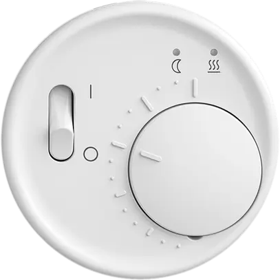 Termostato ambiente STANDARDdue SNAPFIX® limit.temp.p.riscaldamenti pav.bi 