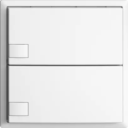 UP-Universaltaster 2×1T Steckklemme EDIZIOdue weiss, ohne LED 
