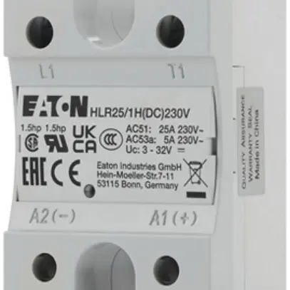 Relais semiconducteur Eaton HLR25/1H(DC)230V, 3…32VDC 25A/24…240VAC 