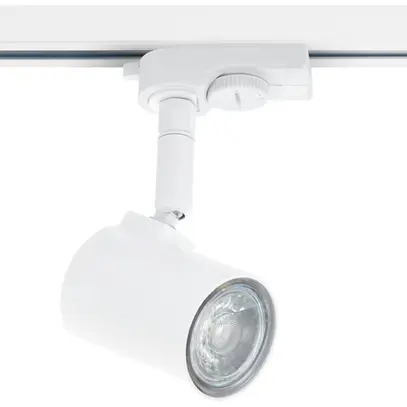 Luminaire spot EGLO MEREA pour rail 3phases GU10 50W Ø55×115mm blanc 