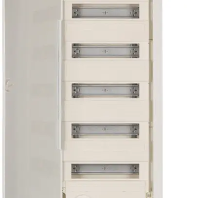 Distributore p.parete cava ETN, 5 file, 60UM porta extra piatta mor.ad innesto 