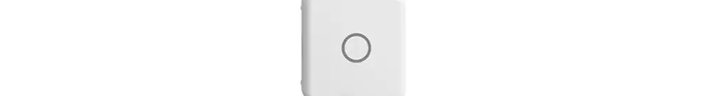 Pulsante 1/4 INC Sdue Wiser simbolo O (off) bianco 