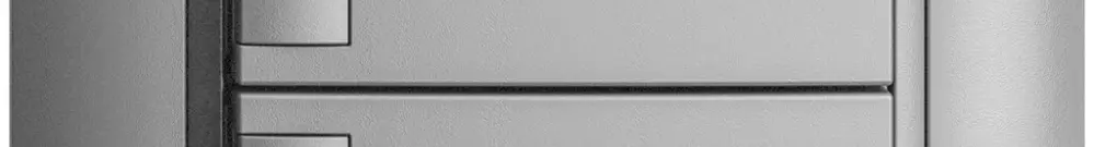 Poussoir univ. ENC 3×1t bornes enf. EDIZIOdue silver, sans LED 