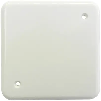 Plaque de recouvrement I 2trous de fixation blanc 