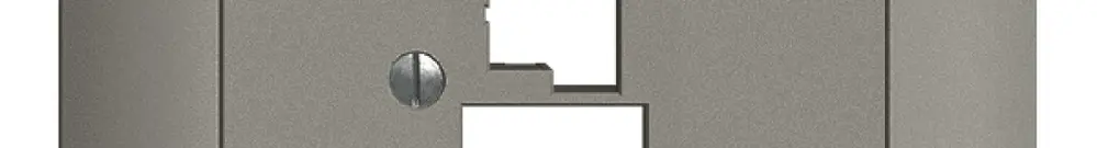 Kit frontale INC EDIZIOdue grigio scuro 88×88mm 1×T+T 1×RJ45 