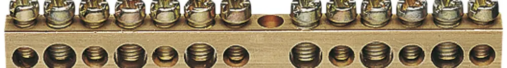 Sbarretta con morsetti Hager 6×16/7×10mm² ottone 