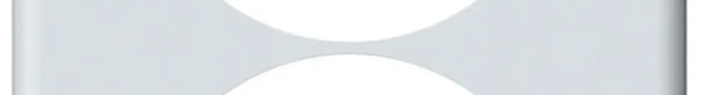 Plaque de recouvrement ENC origin 2×1 Ø58mm 92×152mm blanc 