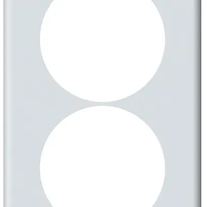 Plaque de recouvrement ENC origin 2×1 Ø58mm 92×152mm blanc 