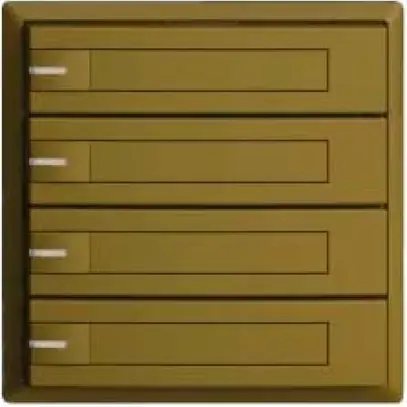 Poussoir KNX RGB EDUE, 250mW, a.LED RGB, a.papier, 4×poussoir, 1×touche, ov 