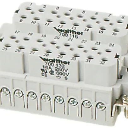 Interno di presa femmina A32 0.5…2.5mm² 20…14AWG con protezione di filo 