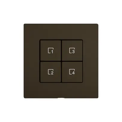 Commande pour poussoir scènes EDIZIO.liv Wiser SNAPFIX® 4 scènes WLAN 4T br 