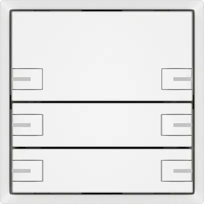 Pulsante universale EDIZIO.liv UNI SNAPFIX® 12…48V c.LED blu 6× com.1T bi 