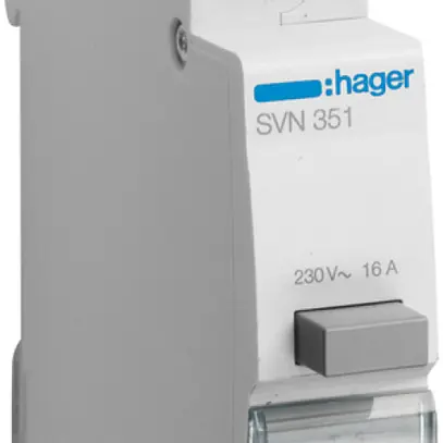 Pulsante INS Hager 16A 230V 1 chiusura 1 apertura 0 invertitore grigio 1UM 
