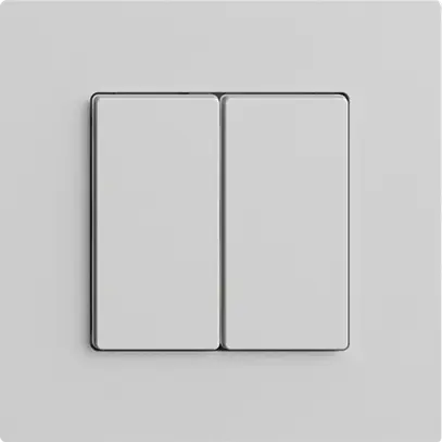 Station secondaire pour interrupteur 2c/2t WLAN Edue Wiser gris clair 