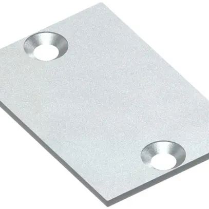Endplatte für Kabelkanal ELBRO, Aluminium, 45×30mm, mit Schrauben 
