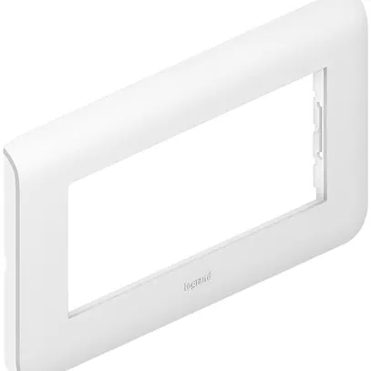 Plaque de recouvrement MOS 1×5 modules, horizontale blanc 