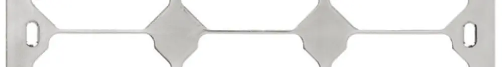 Placca di fissaggio Hager 4×3 vert. 197×257mm 