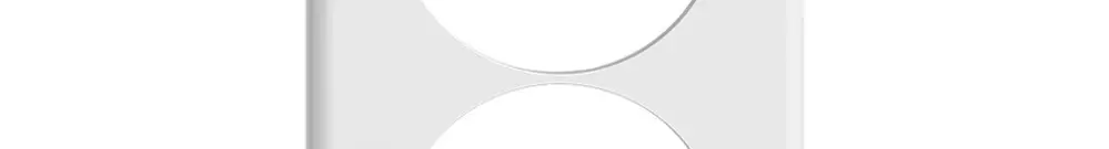 Placca di copertura STANDARDdue 2×1 2×Ø58, bianco 