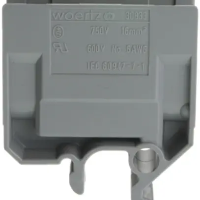 Morsetto di derivazione Woertz 6…16mm² 76A 750V raccordo a vite 2×1 guida G gr 