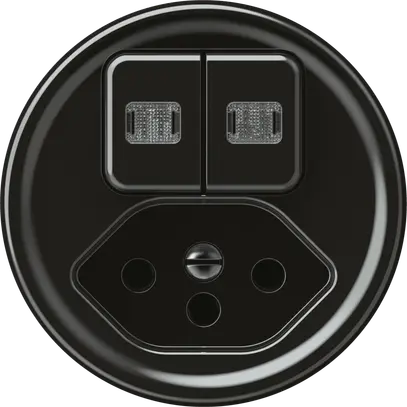 Combinazione origin sch 3+3 + 1×tipo 13 2×luminoso nero 