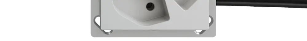 Presa INS EDIZIOdue 3×T13 L2 grigio chiaro, per cavo piatto Technofil 