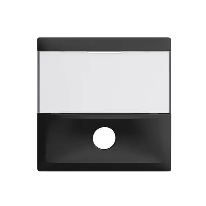 Plaque frontale EDIZIOdue noir pour contact de sonnerie 