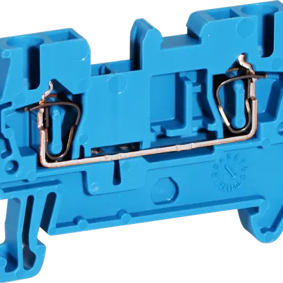 Borne 0.08…4mm² raccordement à ressort bleu 