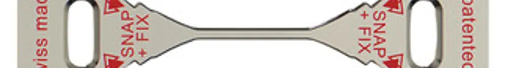 Befestigungsplatte mit SNAPFIX®-Befestigungssystem 4×1 oder 1×4 257×77mm 